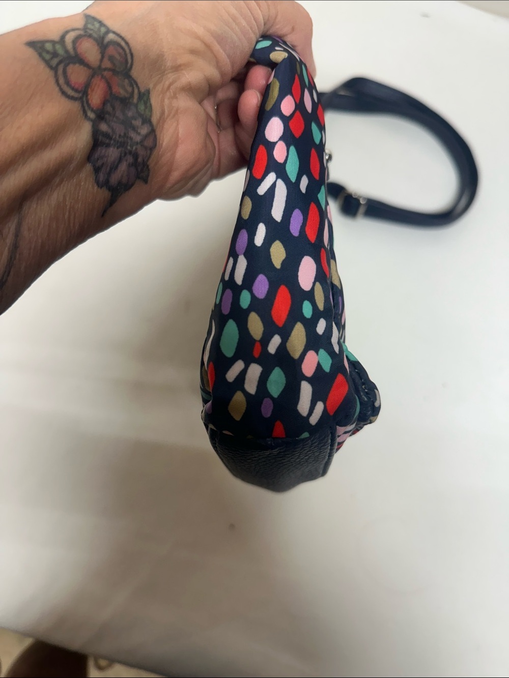 MultiSac Black Multi-Color Pattern Crossbody Bag - Picture 10 of 11